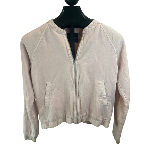 Sanctuary Jackets & Blazers - Sanctuary Womens Blush Pink Bomber Jacket Size S